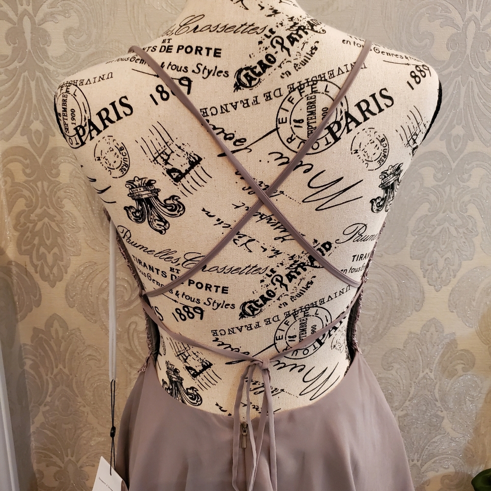ALYCE Paris NWT Hand Beaded Gown - Picture 8 of 16